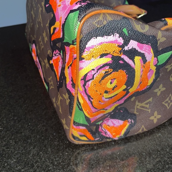 LIMITED EDITION Louis Vuitton Speedy Stephen Sprouse Roses Floral Damier Vernis - Picture 16 of 16